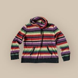 Ralph Lauren Multicolor Striped Cowl Neck Sweater